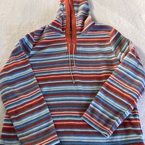 Dakini unisex Striped Hoodie Sweater - Red and Blue